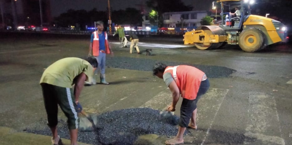 *રાષ્ટ્રીય ધોરીમાર્ગ વિભાગ, અમદાવાદ દ્વારા નેશનલ હાઇવે પર માર્ગ મરામત અને પેચવર્કની કામગીરી પુરજોશમાં* 