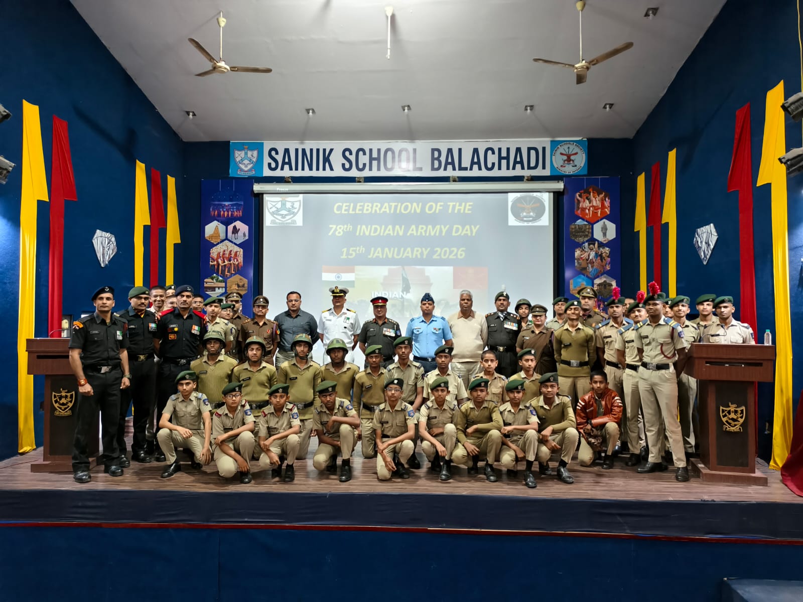 *જામનગરની સૈનિક શાળા બાલાચડી ખાતે ૭૮મા ‘ભારતીય આર્મી ડે’ ની ઉજવણી કરાઈ* 