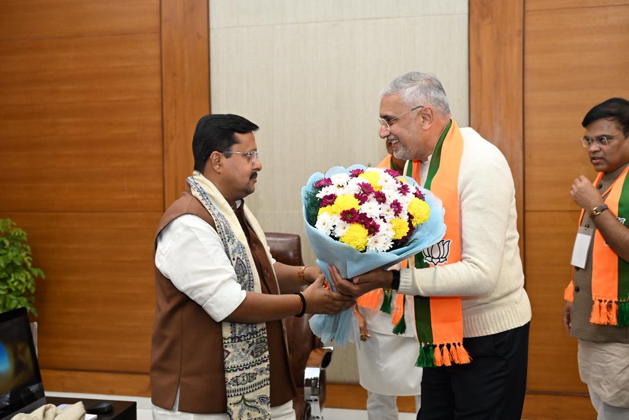 *નીતિન નબીનજીને બીજેપીના રાષ્ટ્રીય અધ્યક્ષ તરીકે નિયુક્ત થવા બદલ હાર્દિક શુભકમનાઓ પાઠવતા ભાજપા પ્રદેશ અધ્યક્ષ જગદીશભાઈ વિશ્વકર્મા*