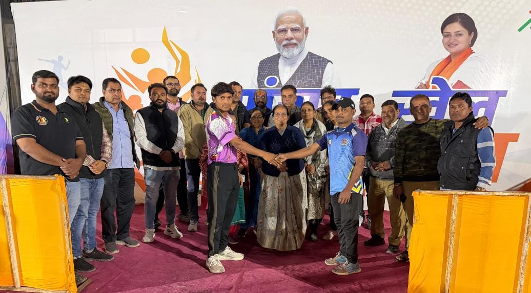 *સાંસદ ખેલ મહોત્સવની મુલાકાત લેતું જામનગર બીજેપી નવનિયુકત શહેર સંગઠન*