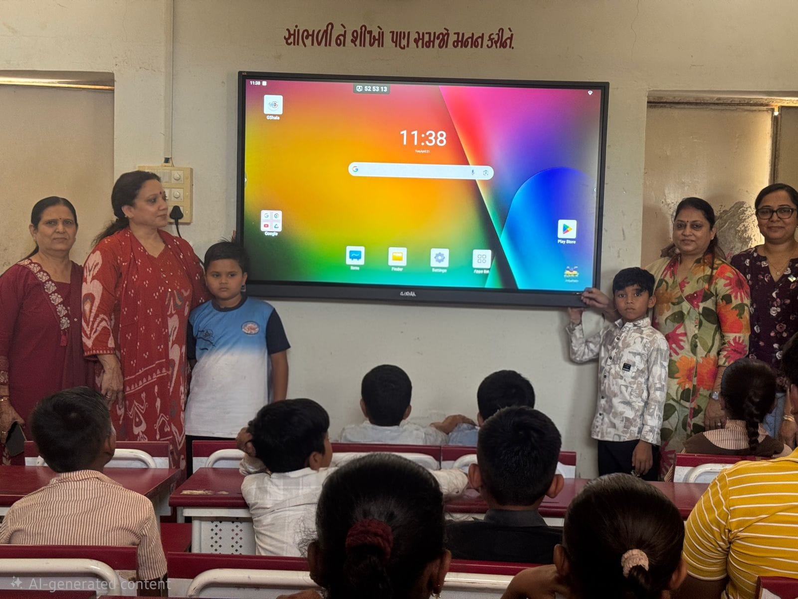 રોટરી ક્લબ ઓફ ભાવનગર વાયબ્રન્ટ દ્વારા કોળીયાક સ્થિત નિષ્કલંક પ્રાથમિક શાળા, ખાતે સ્માર્ટ બોર્ડનું સફળ સ્થાપન કરાયું.